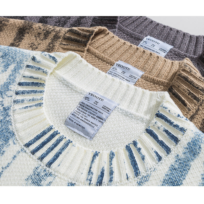 Japanese Retro Outerwear Sweaters Couples Loose Sweaters For Men And Women