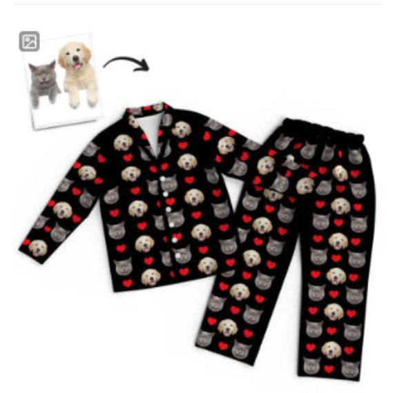 One Customized Spring And Autumn Pajama Set For Men And Women Homewear Cardigan