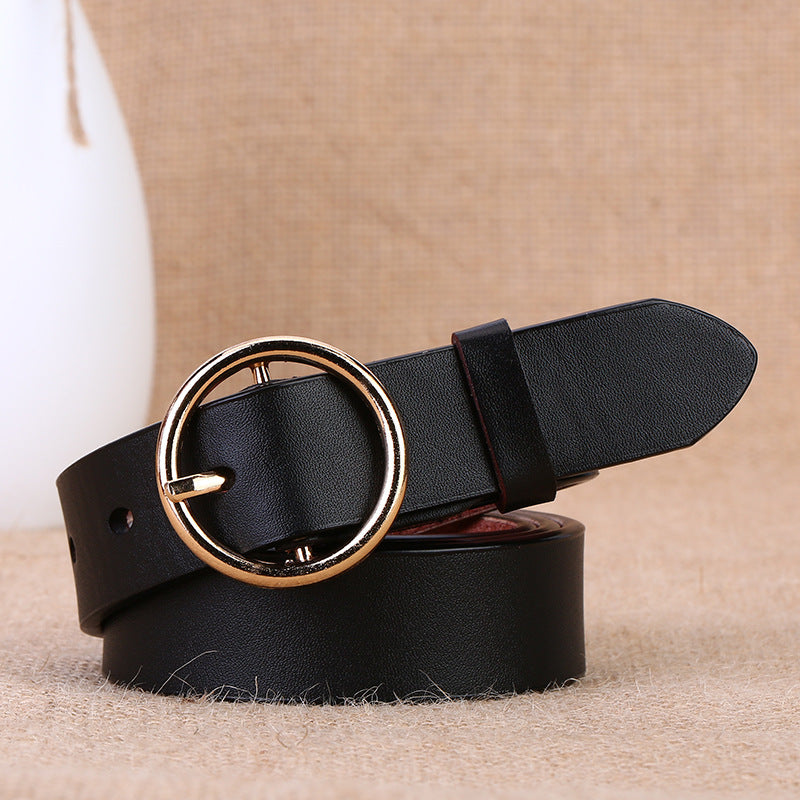 Round buckle belt