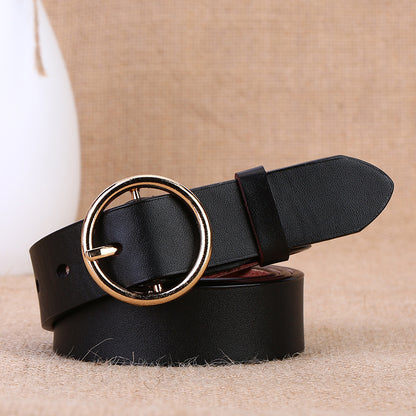 Round buckle belt
