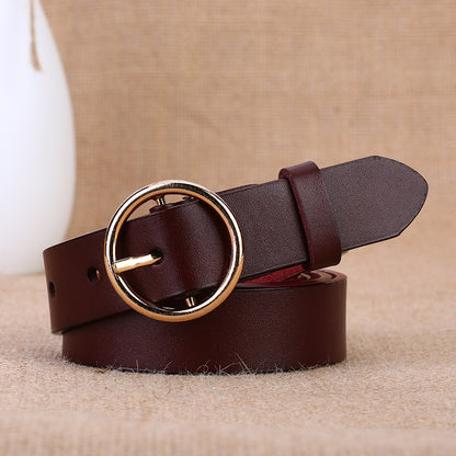 Round buckle belt