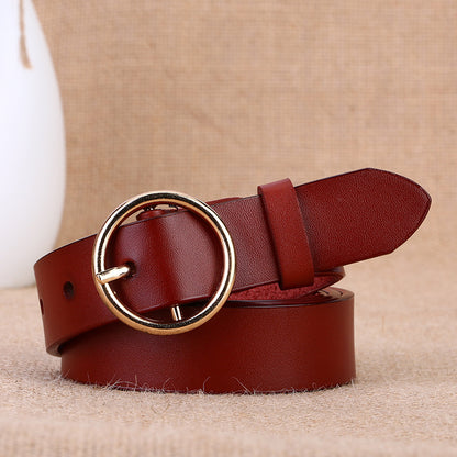 Round buckle belt