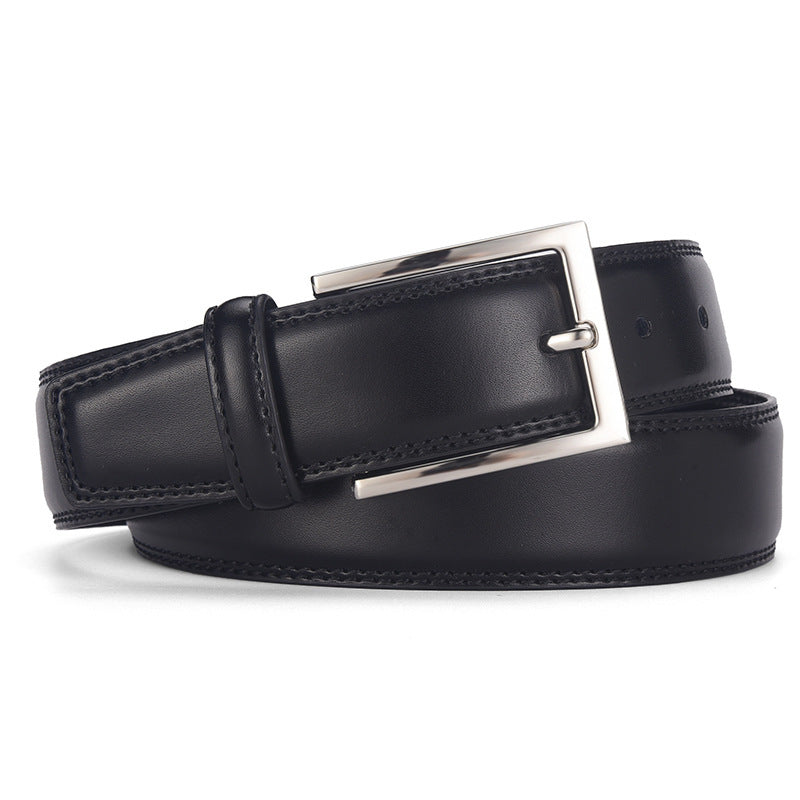 Men's Leather Belt Leather Pin Buckle Casual Belt