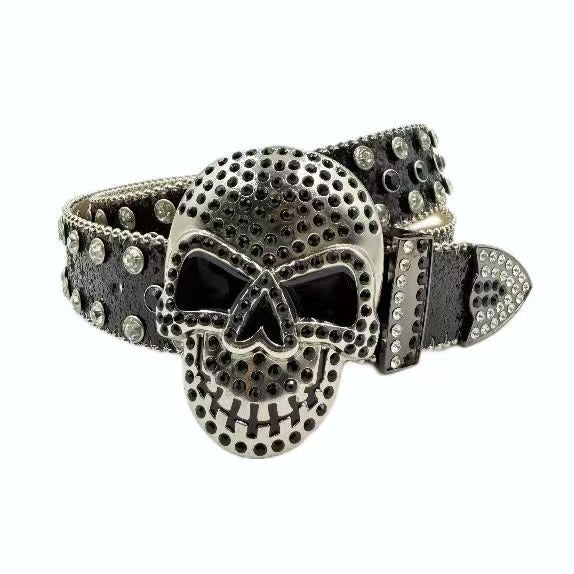 Halloween Subculture Skull Hip Hop Decoration Belt