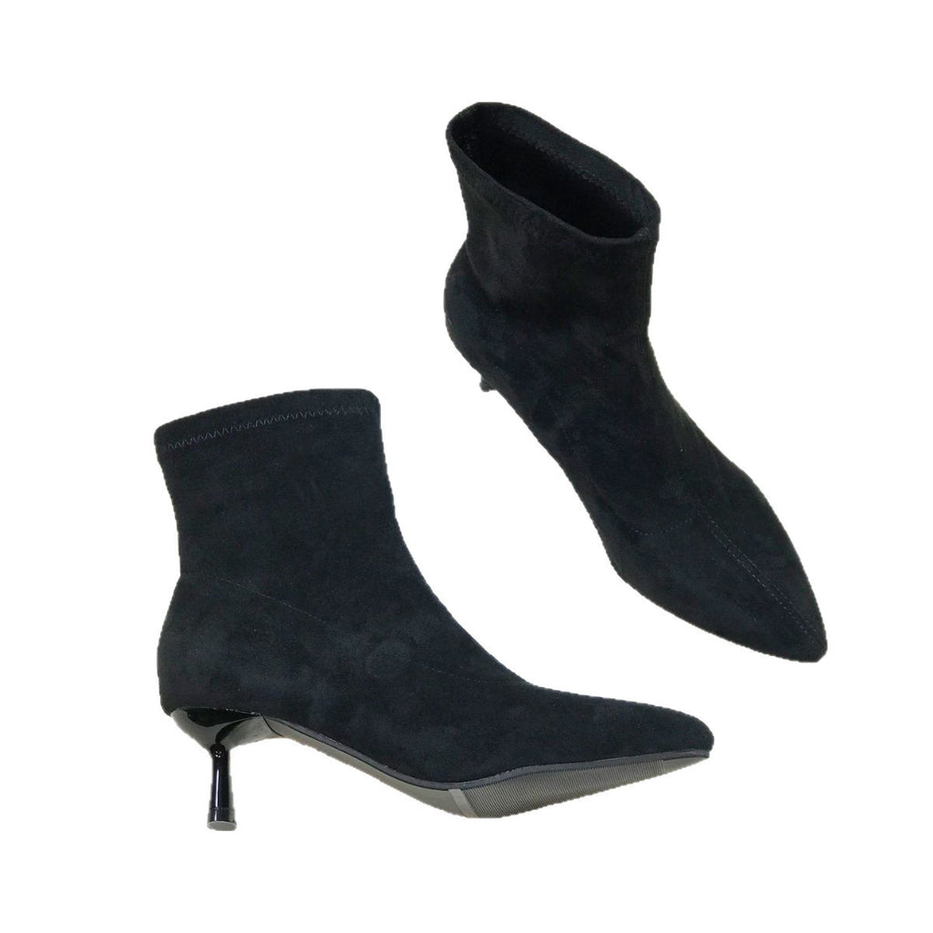 Small Ankle Boots Pointed Toe Fashion Boots Martin Boots