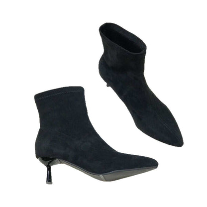 Small Ankle Boots Pointed Toe Fashion Boots Martin Boots